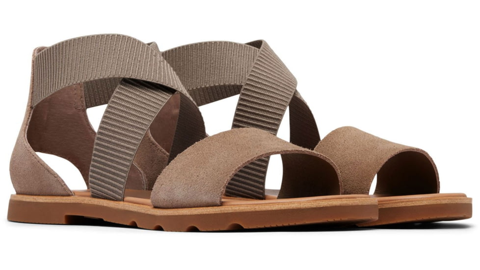 Sorel Ella III Sandal - Womens, Ash Brown/Gum 2, 6.5, 2069701-240-6.5