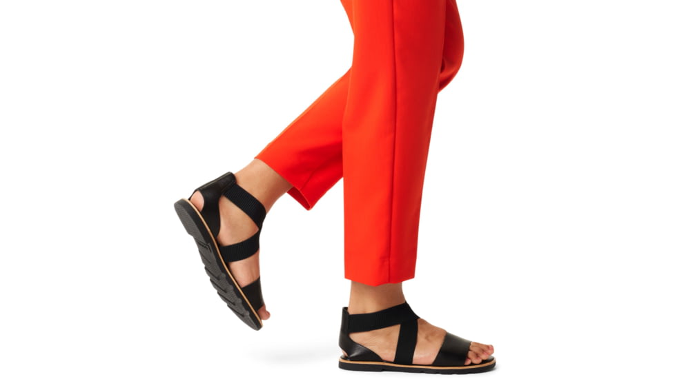 Sorel Ella III Sandal - Womens, Black/Black, 9, 2069701-010-9