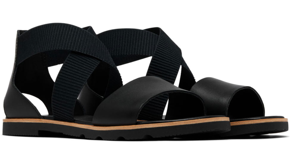 Sorel Ella III Sandal - Womens, Black/Black, 9, 2069701-010-9