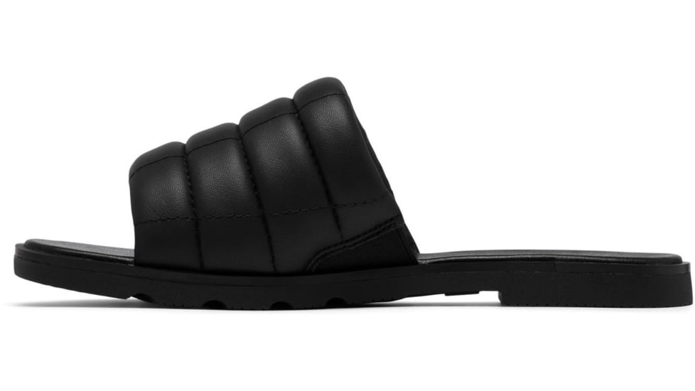 Sorel Ella III Slide - Womens, Black/Black, 7, 2069711-010-7