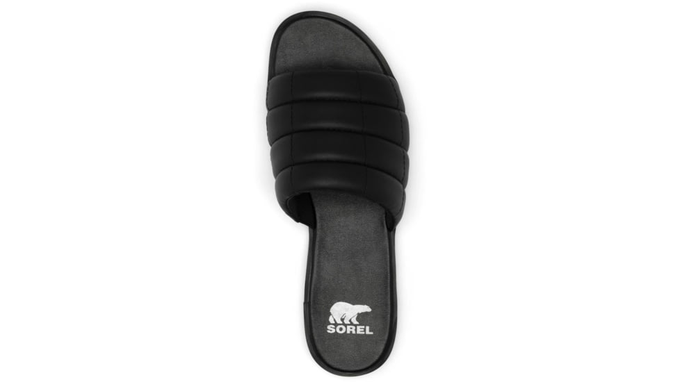 Sorel Ella III Slide - Womens, Black/Black, 7, 2069711-010-7