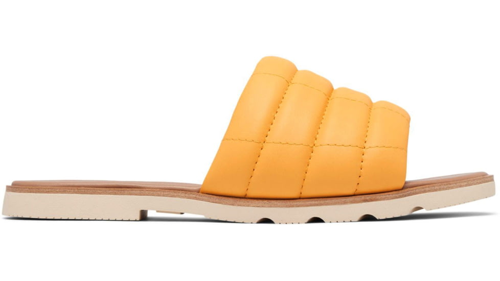 Sorel Ella III Slide - Womens, Yellow Ray/Honey White, 5.5, 2069711-756-5.5