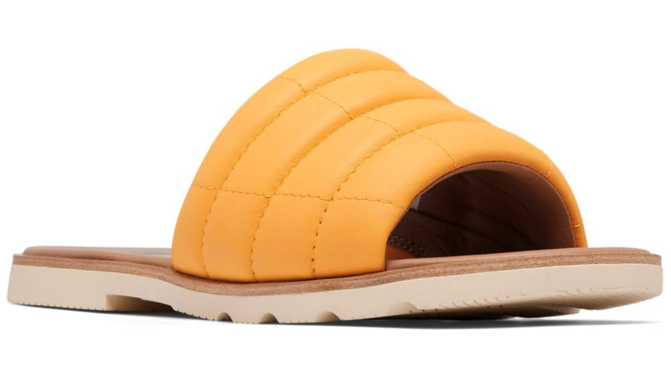 Sorel Ella III Slide - Womens, Yellow Ray/Honey White, 5.5, 2069711-756-5.5