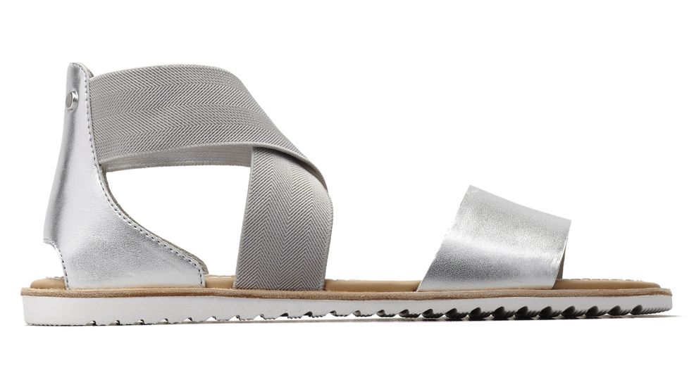 Sorel Ella Sandal Casual Sandals - Womens, Pure Silver, 5, 1843801034-5