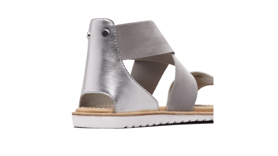 Sorel Ella Sandal Casual Sandals - Womens, Pure Silver, 11, 1843801034-11
