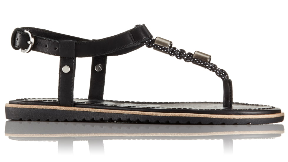Sorel Ella T-Strap Sandal, Womens, Black, 9.5 US, 1787501010-9.5