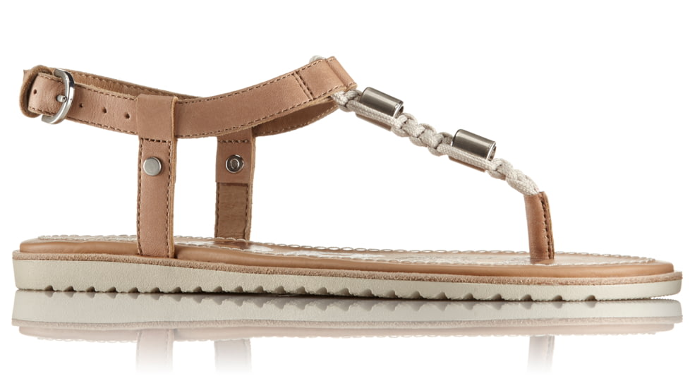 Sorel Ella T-Strap Sandal, Womens, Sahara, 7.5 US, 1787501220-7.5
