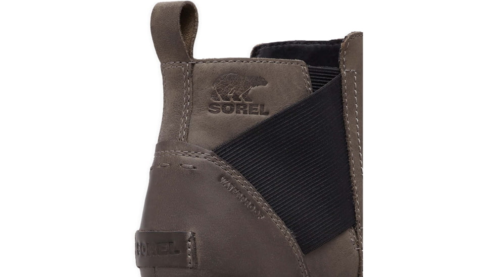 Sorel Emelie Chelsea Bootie - Womens, Quarry/Black, 8 US, 1749291053-8