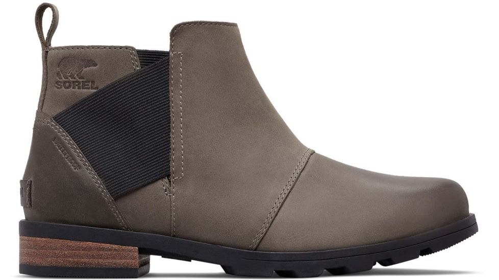Sorel Emelie Chelsea Bootie - Womens, Quarry/Black, 8.5 US, 1749291053-8.5