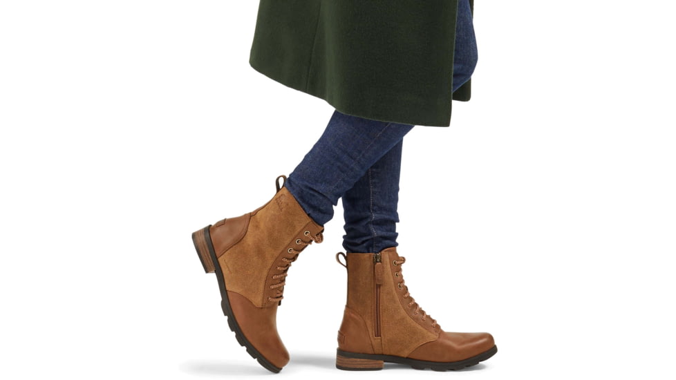 Sorel Emelie Short Lace Boot - Womens, Velvet Tan, 12 US, 1920861242-12