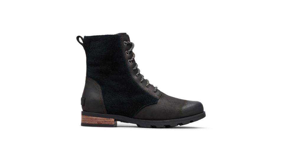 Sorel Emelie Short Lace Boots - Womens, Black, 10, 1869831010-10
