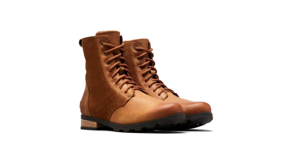 Sorel Emelie Short Lace Boots - Womens, Tuman Camel Brown, 6, 1877051224-6