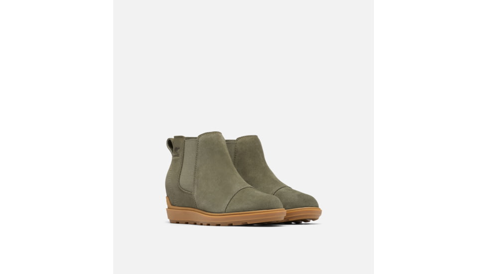 Sorel Evie LI Chelsea Boots - Womens, Stone Green/Gum, 9US, 2048631397-9