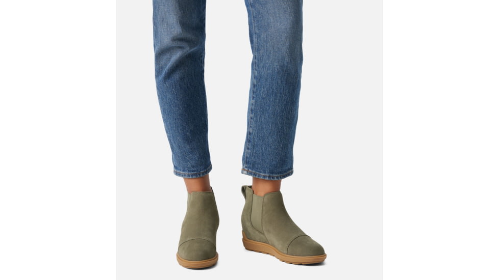 Sorel Evie LI Chelsea Boots - Womens, Stone Green/Gum, 9US, 2048631397-9