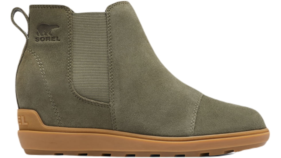 Sorel Evie LI Chelsea Boots - Womens, Stone Green/Gum, 9US, 2048631397-9