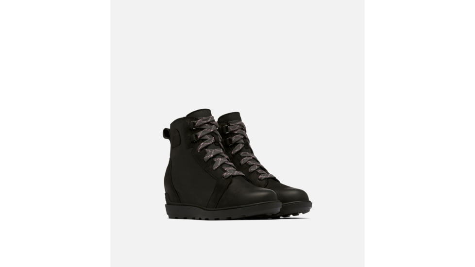 Sorel Evie LI NW Lace Boots - Womens, Black/Sea Salt, 9US, 2048621010-9