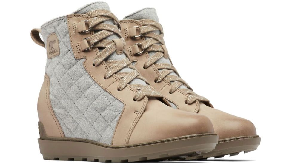 Sorel Evie LI NW Lace Boots - Women's, Omega Taupe/Wet Sand, 5, 20486212645