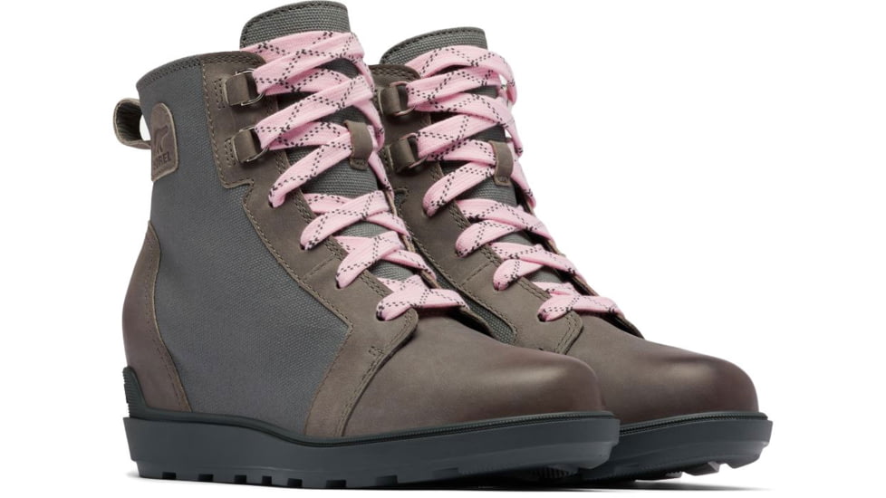 Sorel Evie LI NW Lace Boots - Women's, Quarry/Grill, 6, 20486210526