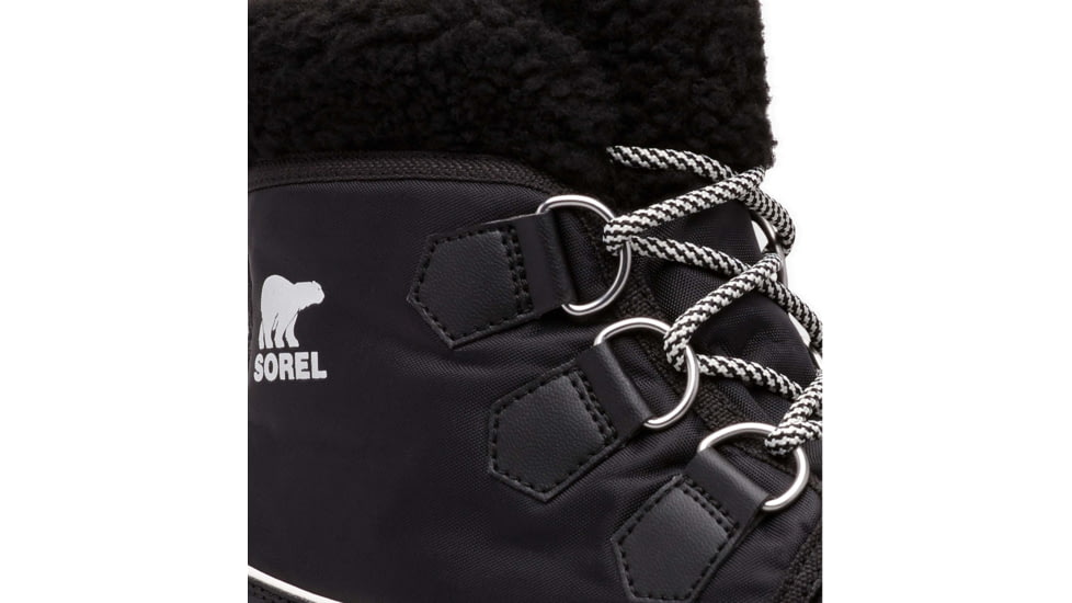 Sorel Explorer Carnival Boot - Womens, Black/Sea Salt, 5 US, 1808051010-5