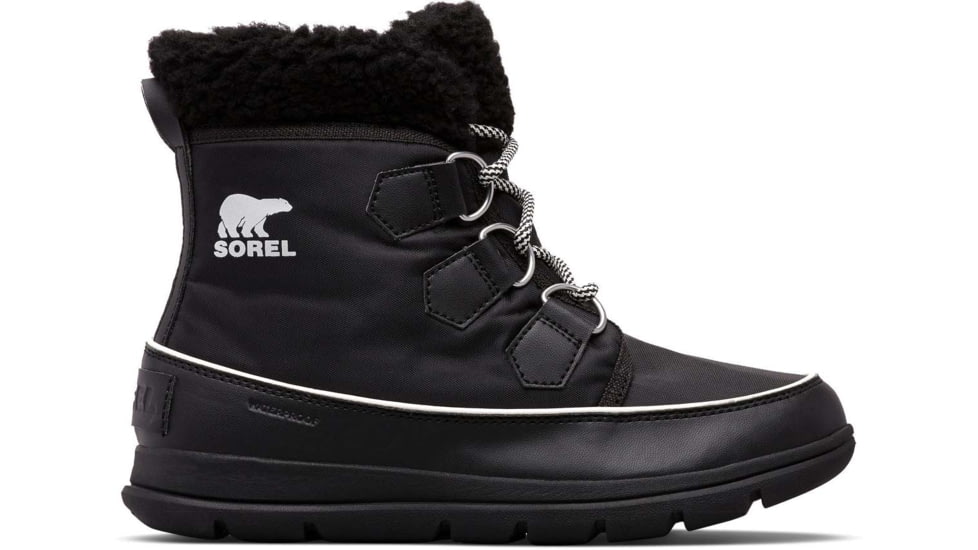 Sorel Explorer Carnival Boot - Womens, Black/Sea Salt, 5 US, 1808051010-5