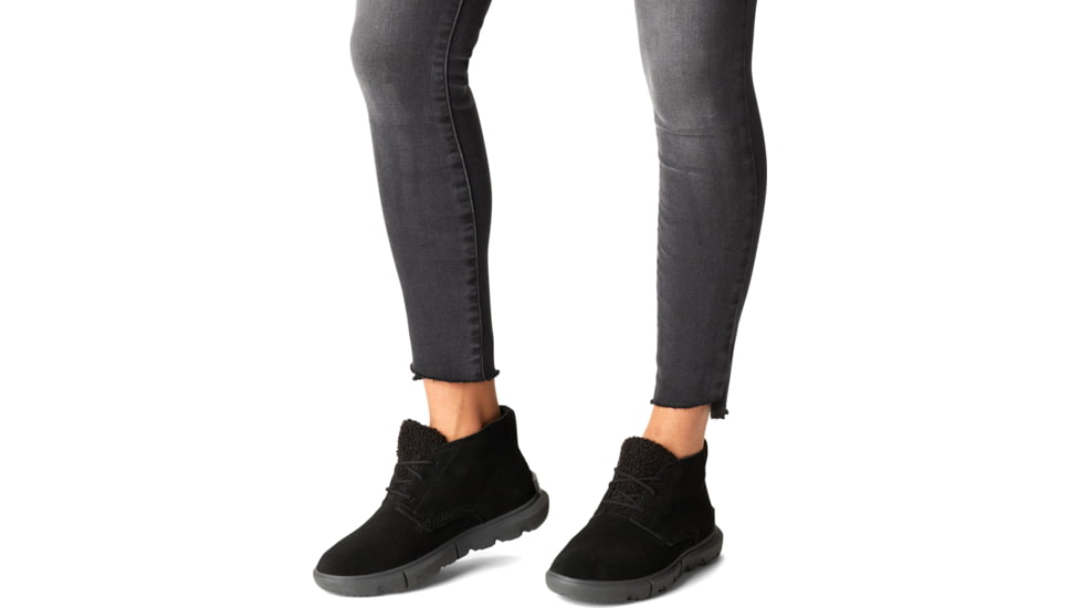 Sorel Explorer II Drift Waterproof Boot - Womens, Black, Sea Salt, 8, 2019641-010-8