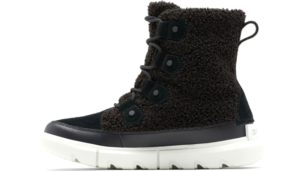 Sorel Explorer II Joan Cozy Boot - Womens, Black, Tea Light, 7, 1959361-011-7