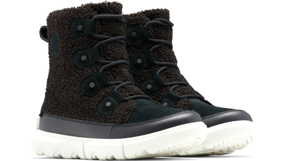 Sorel Explorer II Joan Cozy Boot - Womens, Black, Tea Light, 7, 1959361-011-7