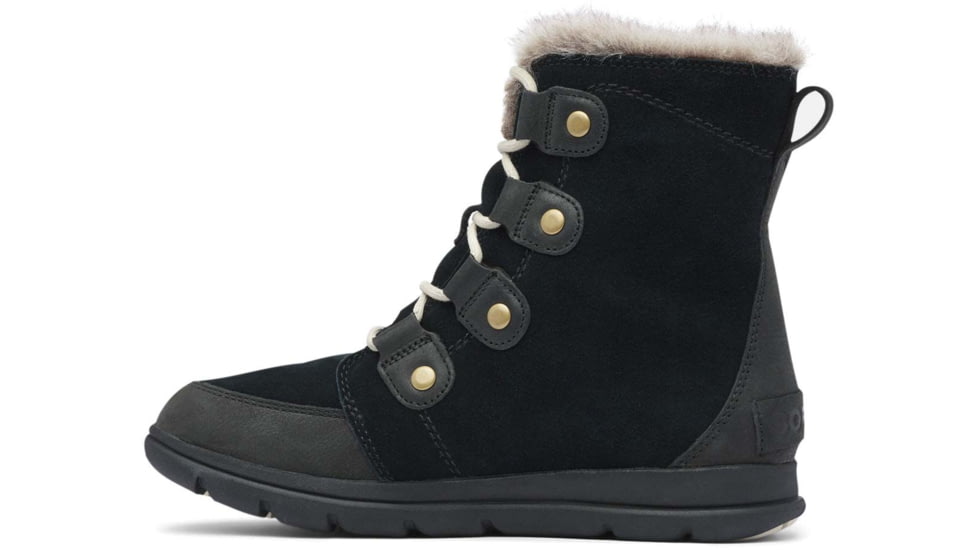 Sorel Explorer Joan Winter Boot - Womens, Black/Dark Stone, 5 US, 1808061010-5