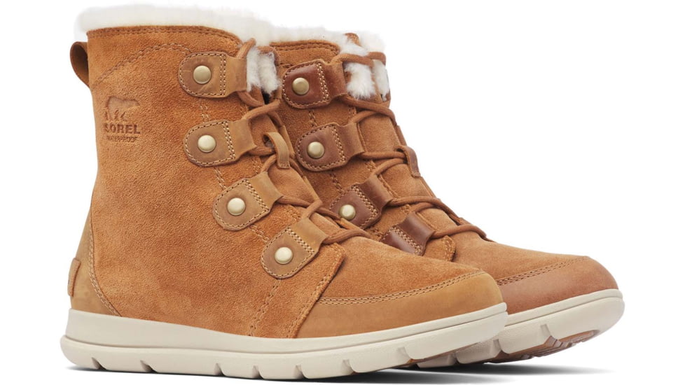 Sorel Explorer Joan Winter Boot - Womens, Camel Brown/Ancient Fossil, 5 US, 1808061224-5