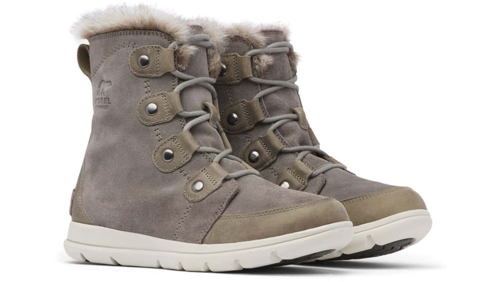 Sorel Explorer Joan Winter Boot - Womens, Quarry/Black, 5 US, 1808061052-5