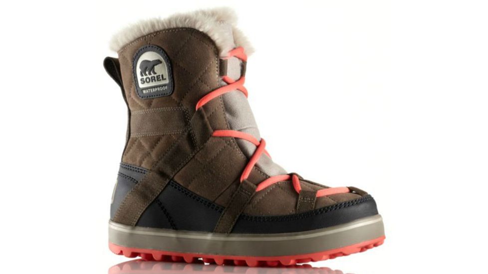 Sorel Glacy Explorer Shortie Winter Boot - Women's-Pebble-Medium-8.5 US