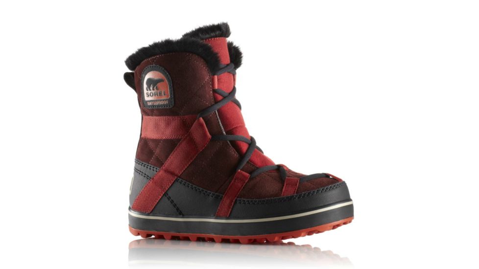 Sorel Glacy Explorer Shortie Winter Boot - Women's-Madder Brown-Medium-11 US