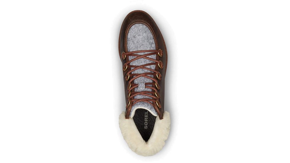 Sorel Harlow Lace Cozy - Womens, Felt Burro, 6, 1876401282-6