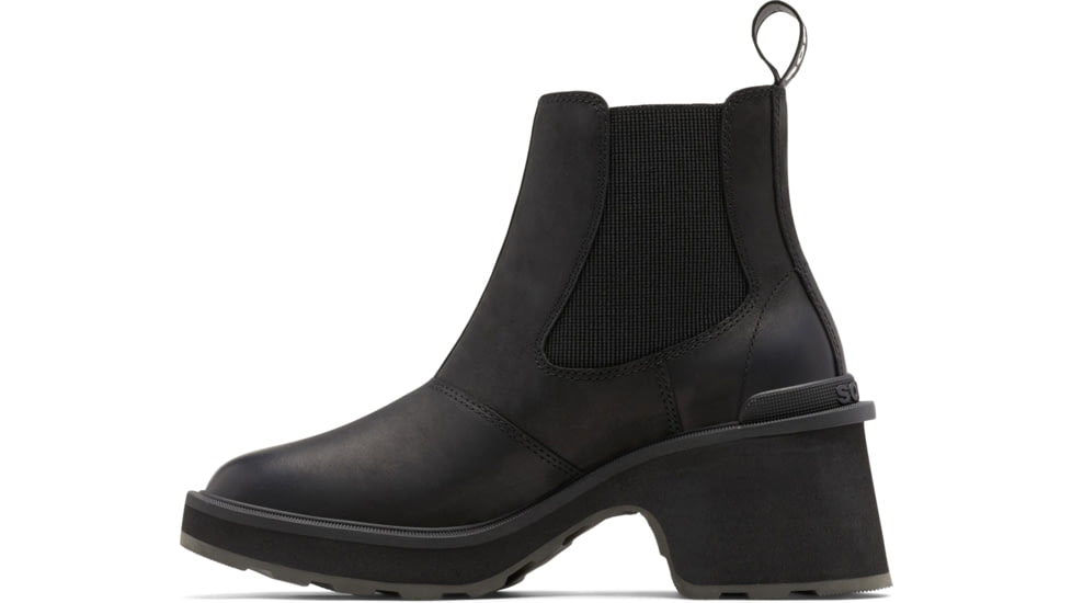 Sorel Hi-Line Heel Chelsea Boot - Womens, Black, Sea Salt, 9.5, 2009131-010-9.5