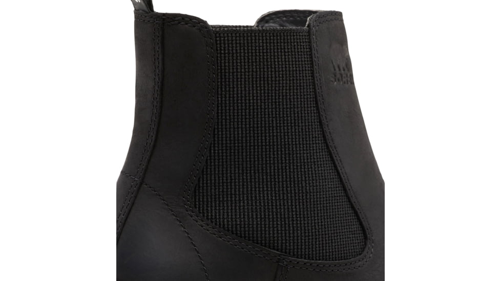 Sorel Hi-Line Heel Chelsea Boot - Womens, Black, Sea Salt, 9.5, 2009131-010-9.5