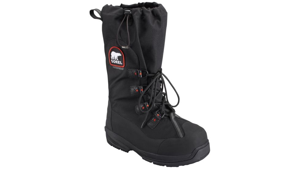 Sorel Intrepid Explorer XT Winter Boot - Mens-Black/Red-Medium-13 US