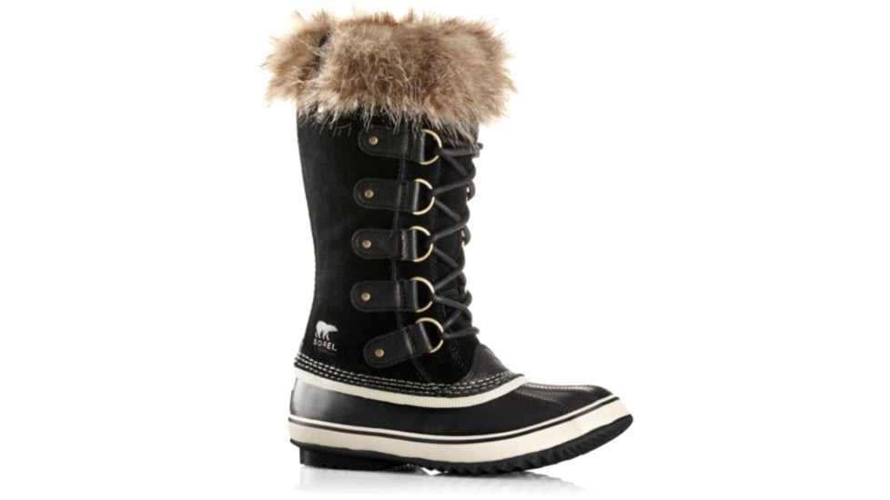 Sorel Joan Of Arctic Rain Boot - Womens, Black, Stone, 10.5, 1708791010-10.5