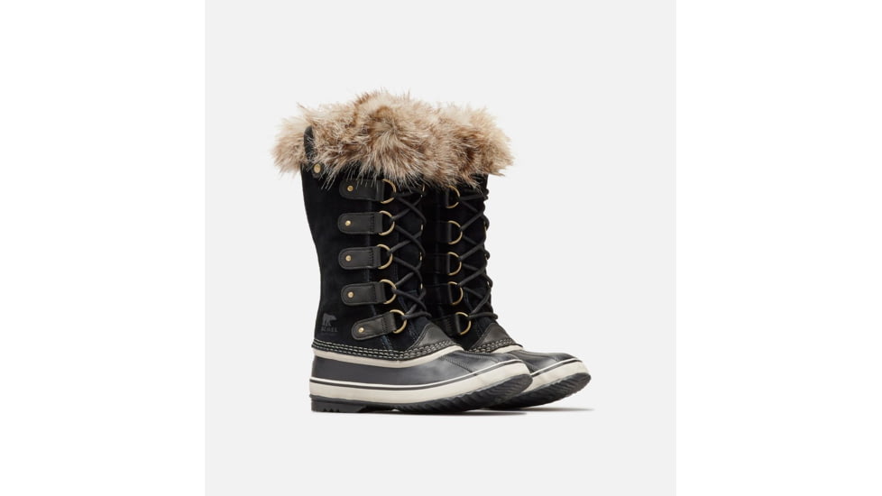 Sorel Joan Of Arctic Rain Boot - Womens, Black, Stone, 5, 1708791010-5