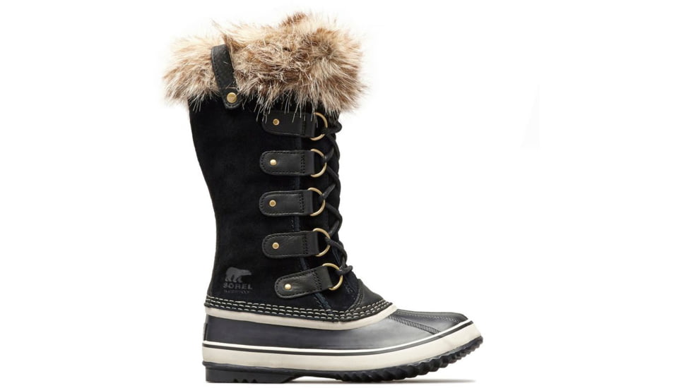 Sorel Joan Of Arctic Rain Boot - Womens, Black, Stone, 5, 1708791010-5