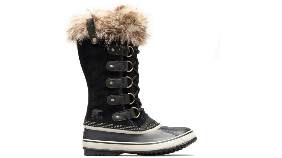 Sorel Joan Of Arctic Rain Boot - Womens, Black, Stone, 6.5, 1708791010-6.5