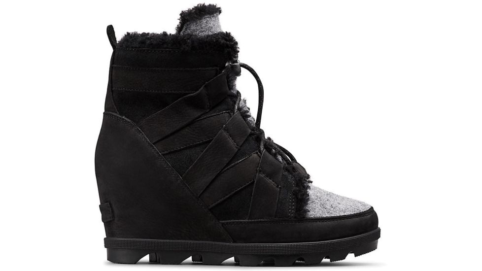 Sorel Joan Of Arctic Wedge II Cozy - Women's, Black, 7, 1870241010-7
