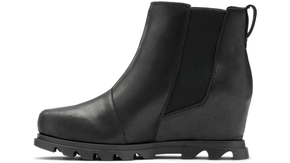 Sorel Joan Of Arctic Wedge III Chelsea Bootie - Womens, Black, Sea Salt, 11, 1951131010-11
