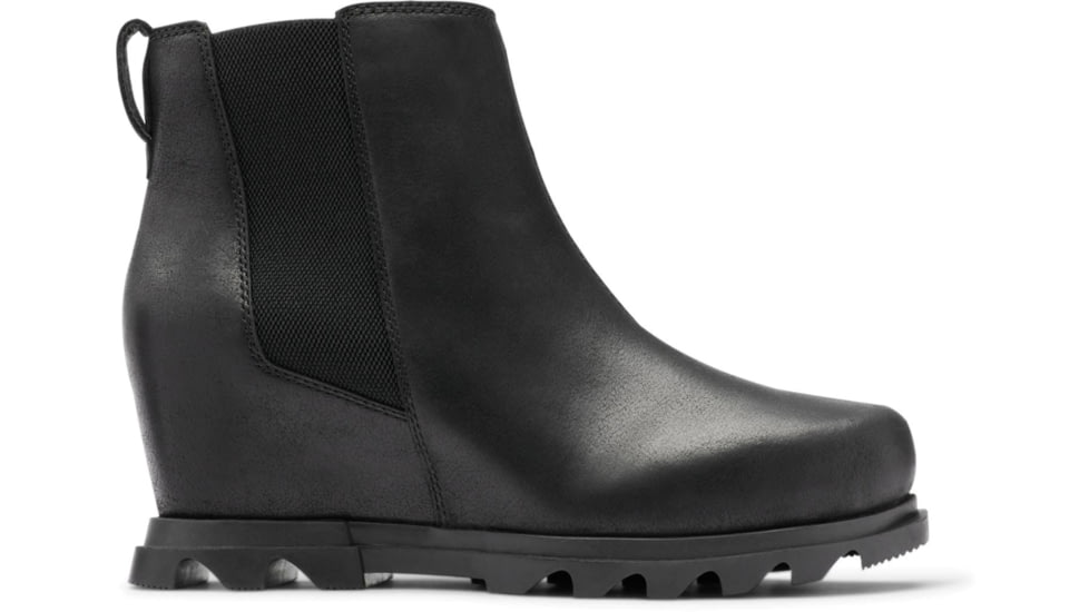 Sorel Joan Of Arctic Wedge III Chelsea Bootie - Womens, Black, Sea Salt, 11, 1951131010-11
