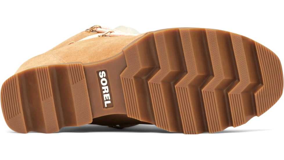 Sorel Joan Of Arctic Wedge III Lace Cozy Bootie - Womens, Tawny Buff, Gum 2, 9.5, 1951151-253-9.5