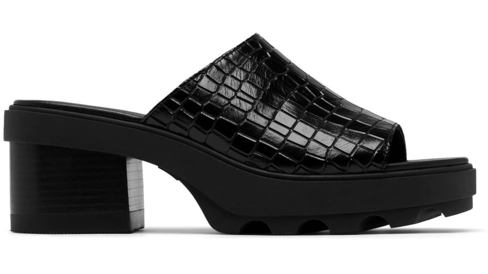 Sorel Joanie Heel Slide Sandals - Womens, Black/Black, 6, 2069771-010-6