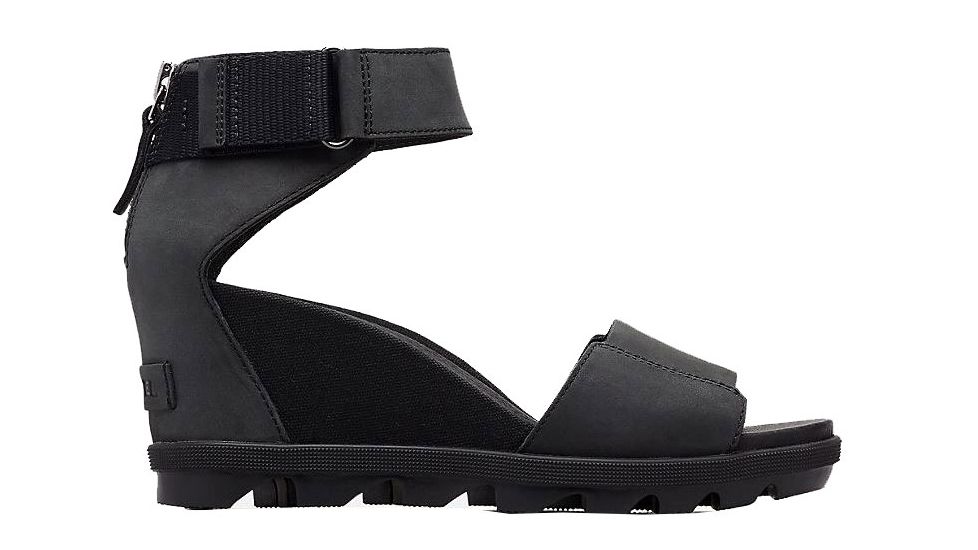Sorel Joanie Ii Ankle Strap Casual Sandals - Womens, Black, 9-5, 1841101010-9-5