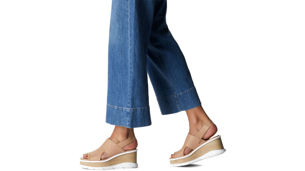 Sorel Joanie III Slingback Sandals - Womens, Honest Beige/White, 8 US, 1999431-246-8