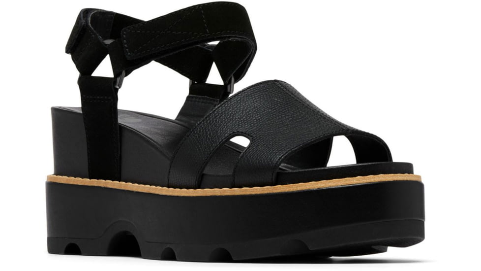 Sorel Joanie IV Ankle Strap Wedge Sandals - Women's, 010, 5, 2069781-010-5