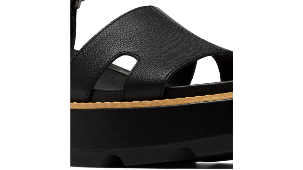 Sorel Joanie IV Ankle Strap Wedge Sandals - Womens, Black/Black, 5, 2069781-010-5
