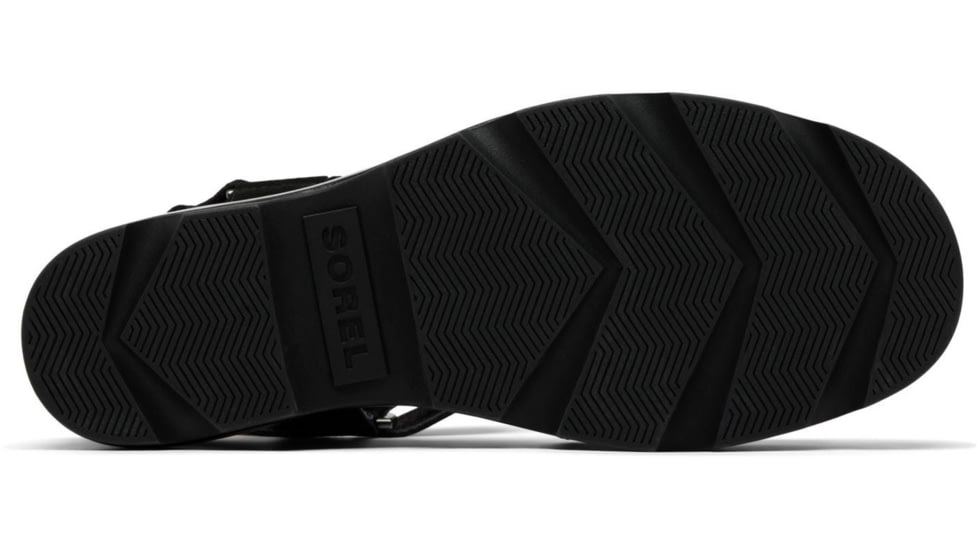 Sorel Joanie IV Ankle Strap Wedge Sandals - Womens, Black/Black, 5, 2069781-010-5
